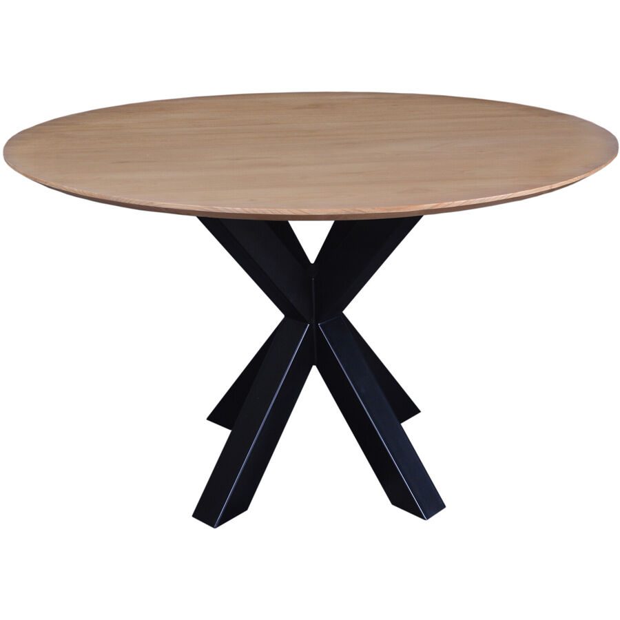 Tischplatte Parv Braun Holz 120 cm - Farbe: natur - Material: Sungkaiholz - Tischplatte