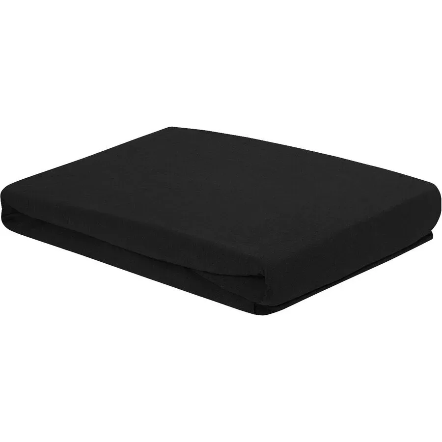 Fixleintuch Esprit Uni Schwarz Baumwolle 180 cm - Material: 97% Baumwoll-Jersey, 3% Elasthan - Fixleintuch