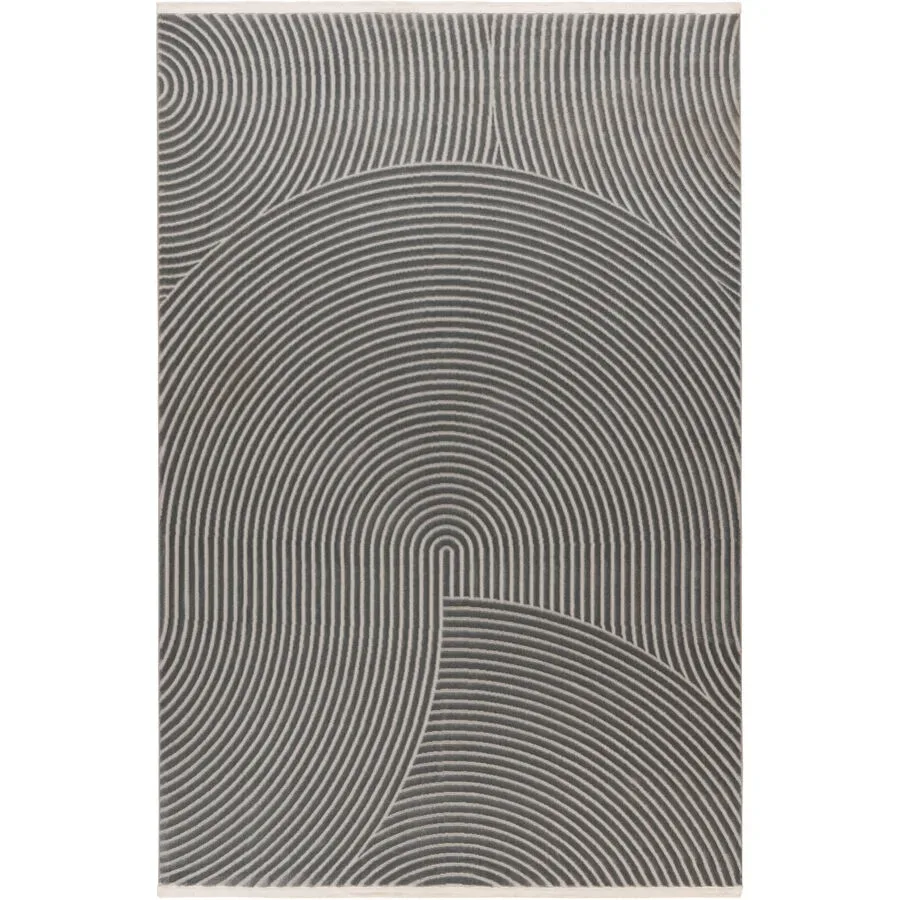 Teppich Lexian Grau 80 cm 150 cm - Material: Polypropylen - Teppich