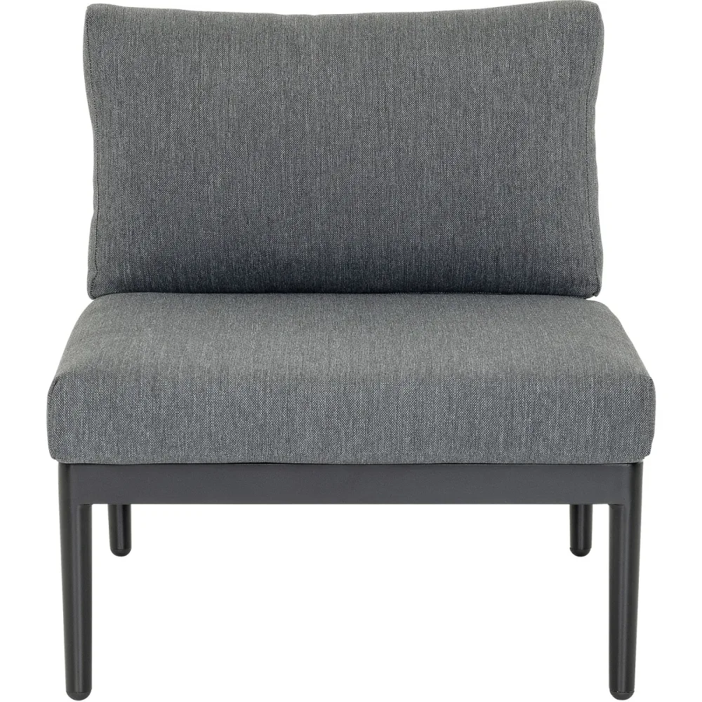 Loungeelement Florida dunkelgrau Aluminium 1 B 68 cm T 80.5 cm - Loungeelement