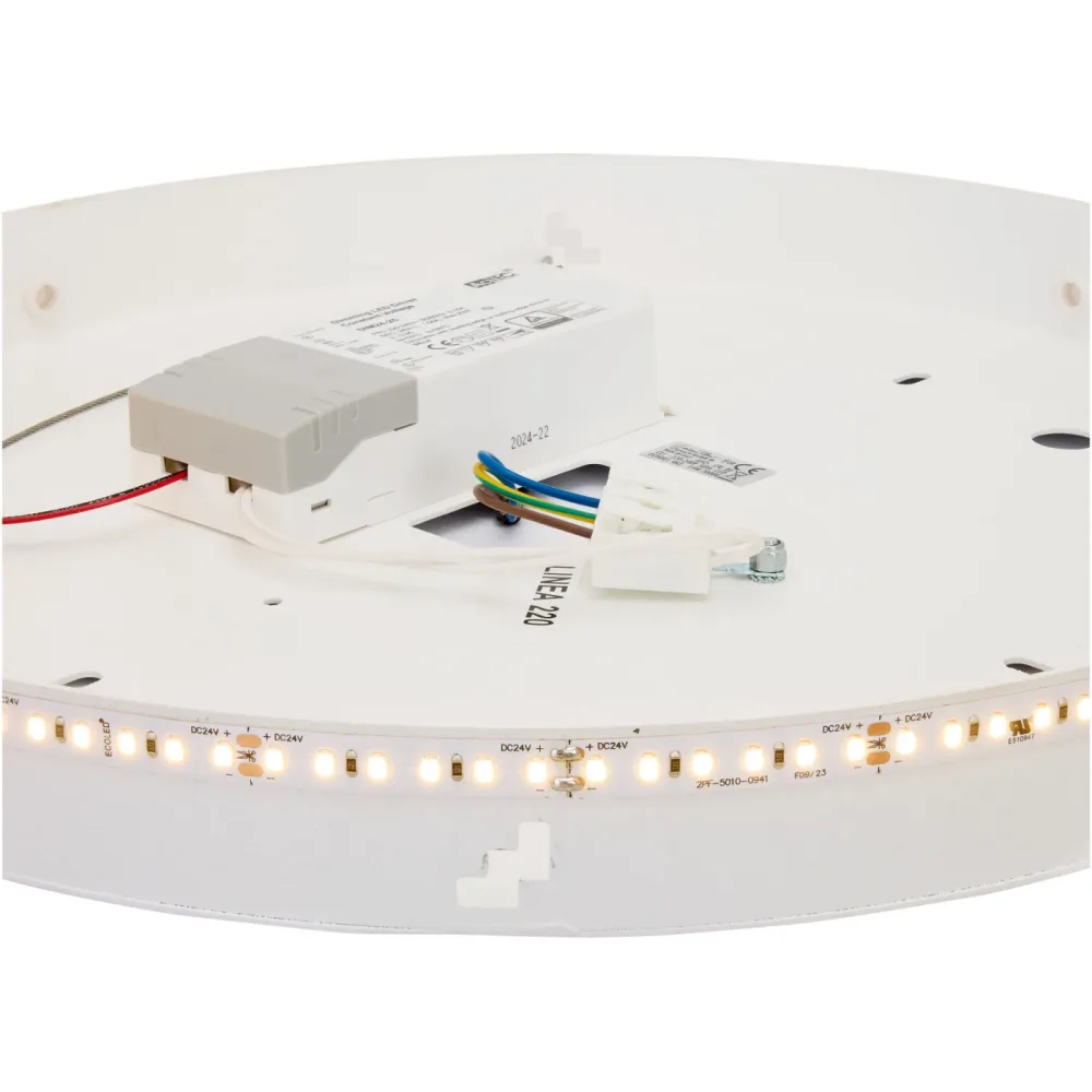 Basis Echoes Metall weiss D: 38.5cm, 19W LED - LED - Lichtfarbe: Warmweiss- LED Energiesparlampe