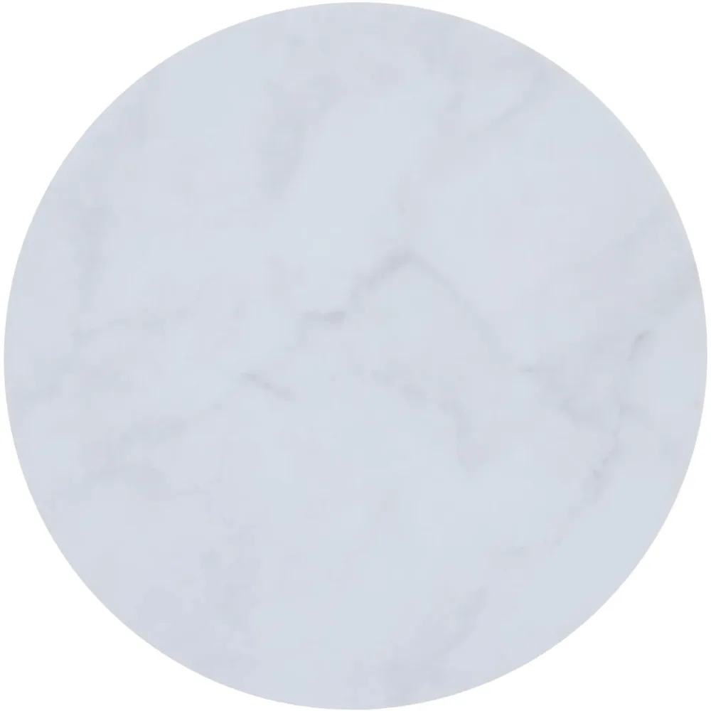 Abdeckung Echoes Metall Marmor weiss D: 27.5 cm