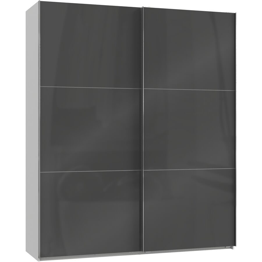 Kleiderschrank Sanko Grau Holz 200 cm 65 cm 236 cm - Material: Holzwerkstoff - Kleiderschrank