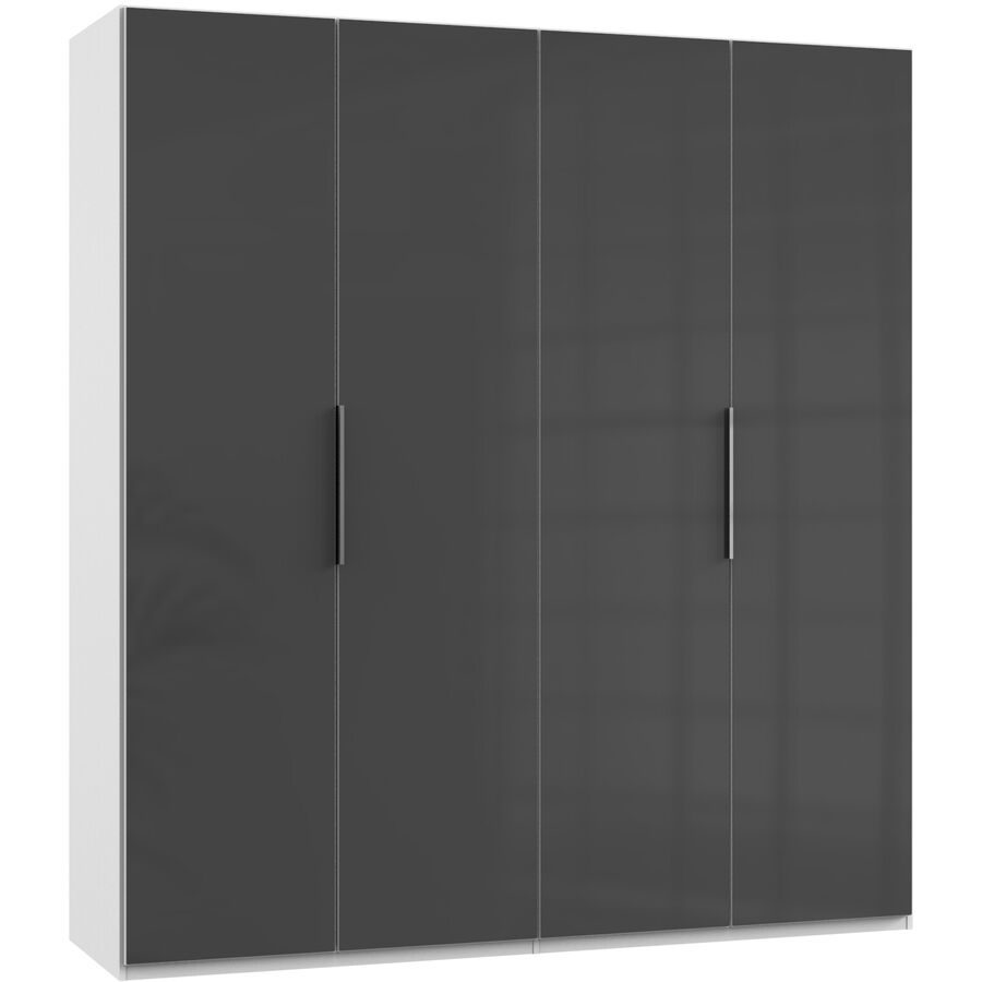 Kleiderschrank Sanko Grau Holz 200 cm 58 cm 216 cm - Material: Holzwerkstoff - Kleiderschrank