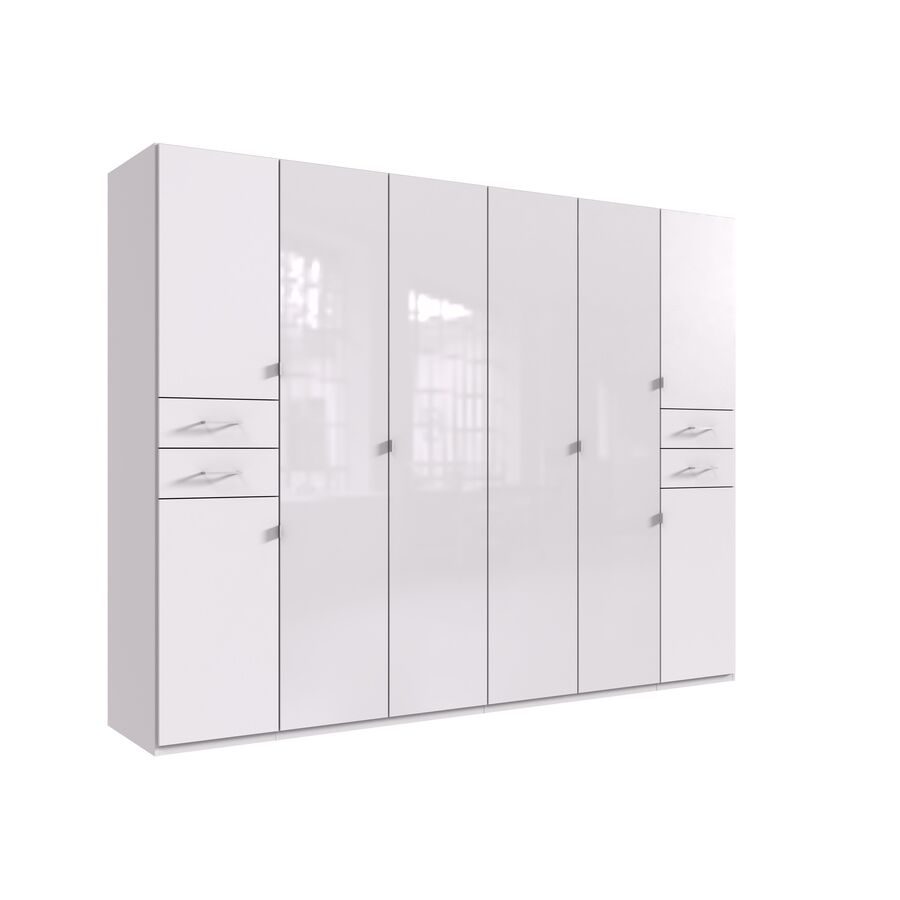 Kleiderschrank Dragon Weiss Holzwerkstoff 270 cm 58 cm 210 cm - Kleiderschrank