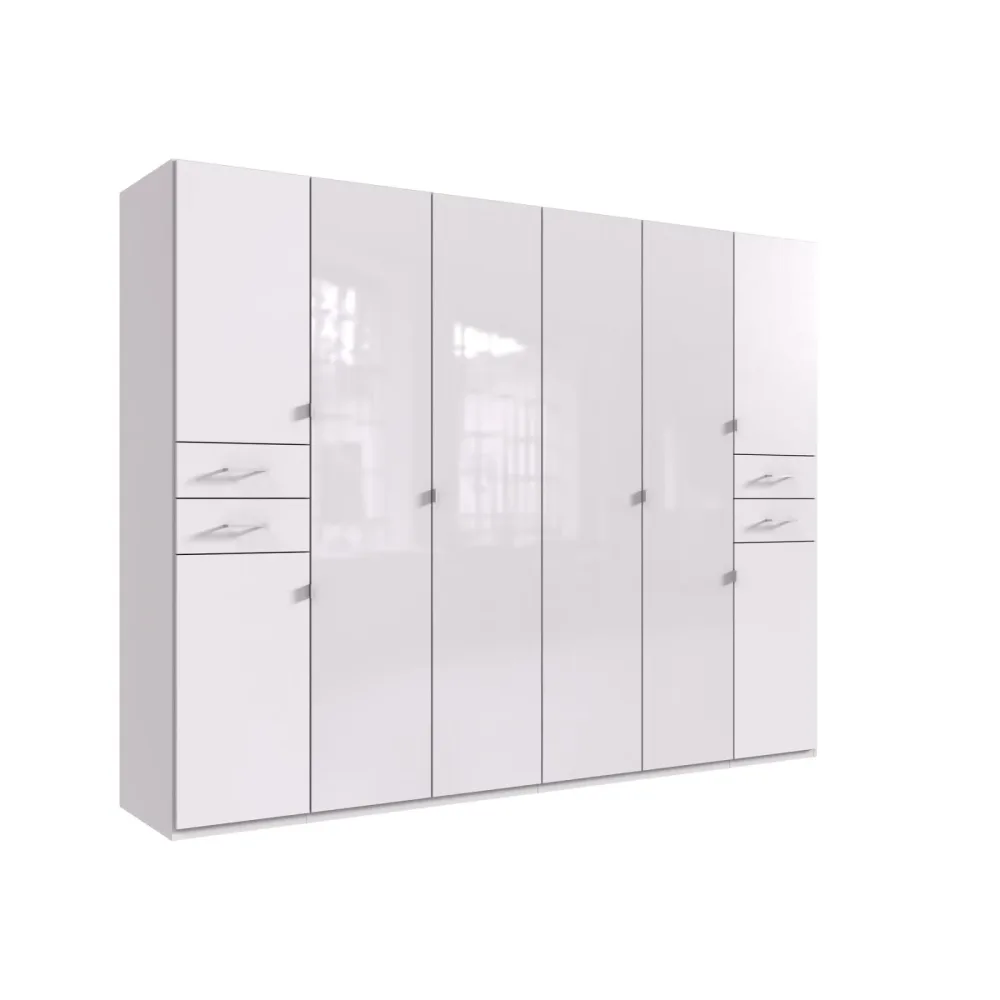 Kleiderschrank Dragon Weiss Holzwerkstoff 270 cm 58 cm 210 cm - Kleiderschrank