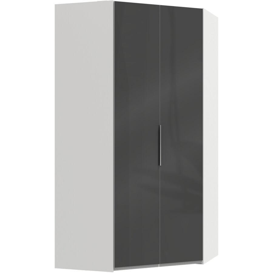 Kleiderschrank Sanko Grau Holz 120 cm 120 cm 236 cm - Material: Holzwerkstoff - Kleiderschrank