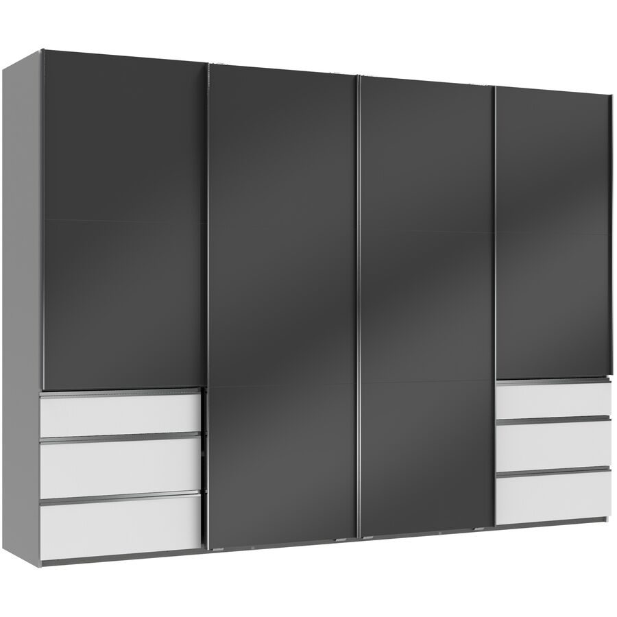 Kleiderschrank Sanko Grau Holz 300 cm 65 cm 216 cm - Material: Holzwerkstoff - Kleiderschrank
