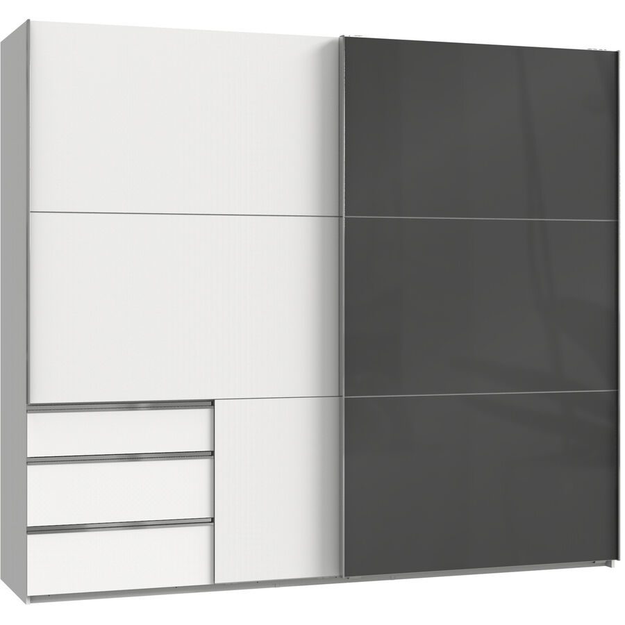 Kleiderschrank Sanko Grau Holzwerkstoff 250 cm 65 cm 216 cm - Kleiderschrank