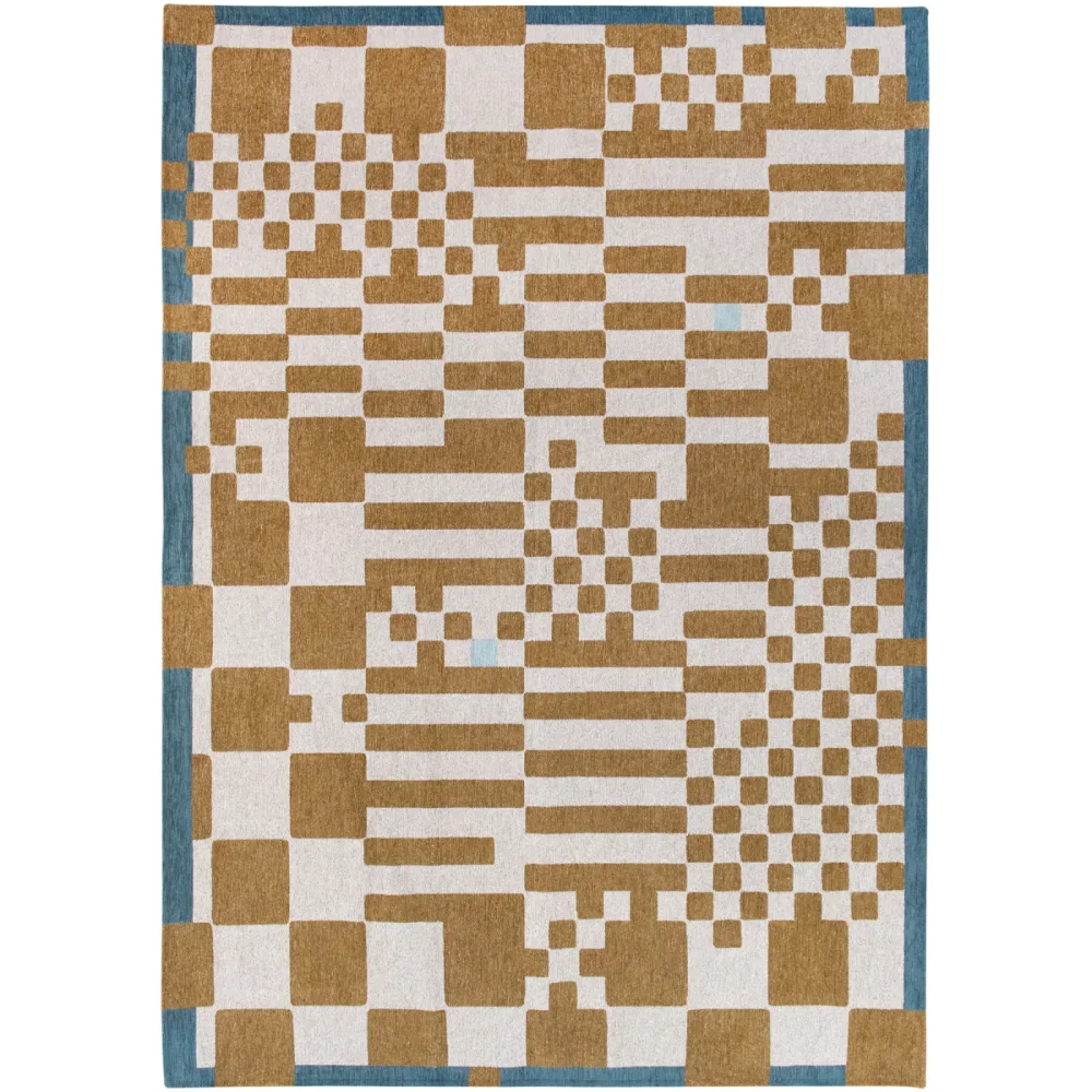 Teppich Chess Mehrfarbig Polyester 200 cm 280 cm - Farbe: Chess Honey - Teppich