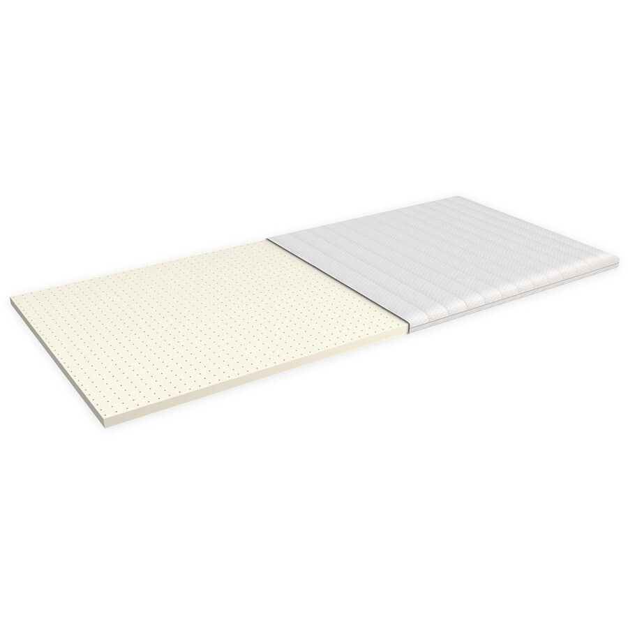 Topper Elastic Weiss Schaumstoff/Viskose/Polyester 160 x 200 cm 6 cm - Material: Latex Monokern- Schaumstoff/40% Viscose/60% Polyester - Topper