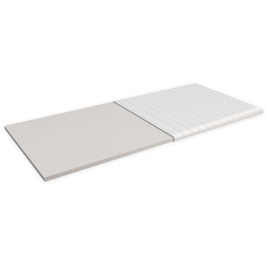 Topper Simple Weiss Schaumstoff/Viskose/Polyester 100 x 200 cm 6 cm - Material: Weicher Polyester Monokern- Schaumstoff/40% Viscose/60% Polyester -