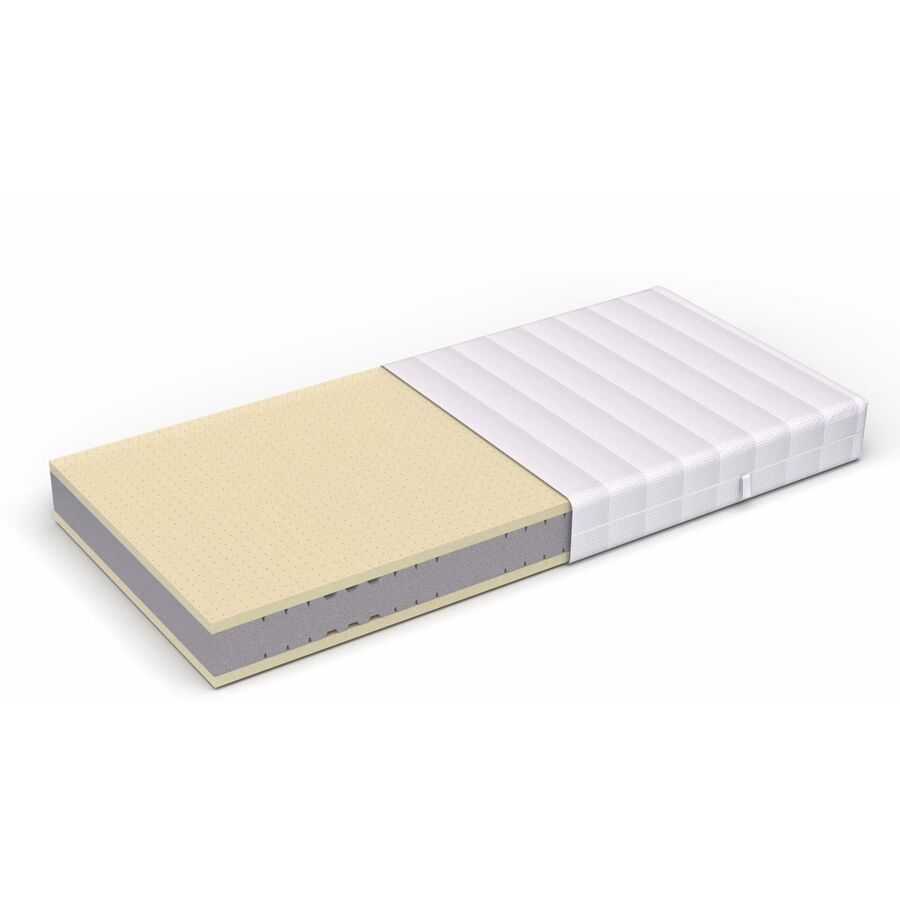 Matratze Aero Weiss Schaumstoff 90 x 200 cm - Schweizer Möbelhersteller - Matratze