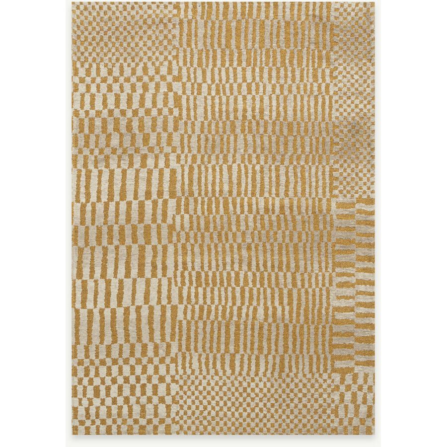 Teppich Erg Gelb Polyester 140 cm 200 cm - Teppich