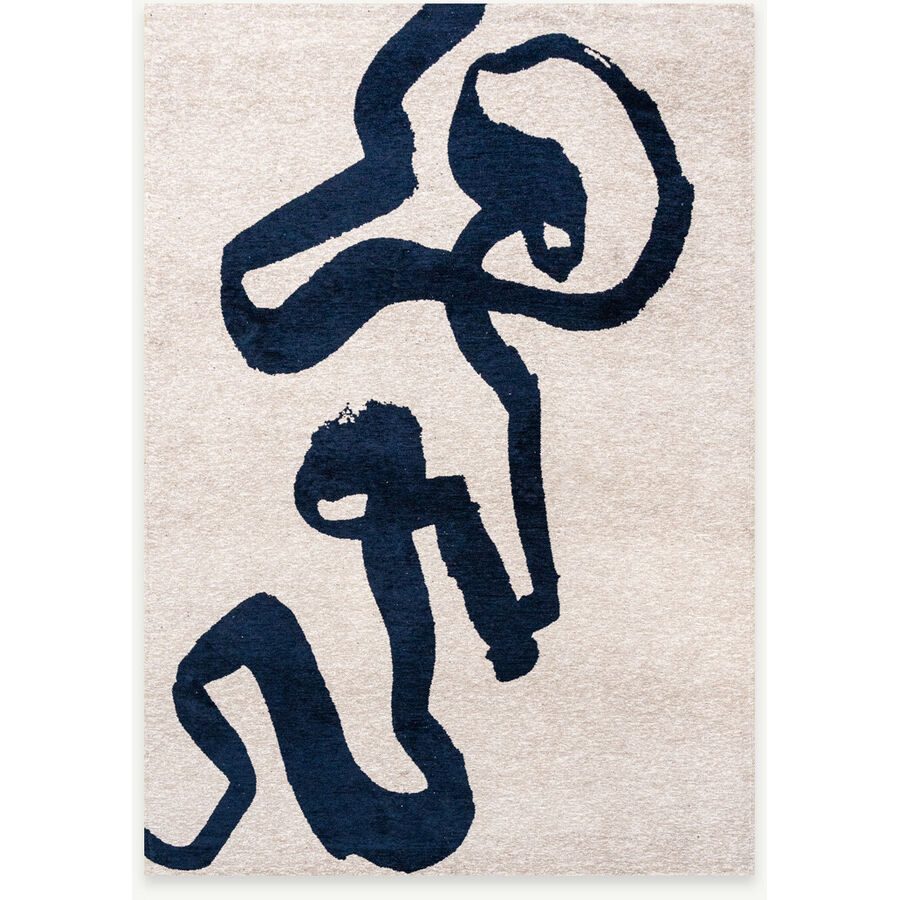 Teppich Sea Ink Blau Polyester 170 cm 240 cm - Teppich