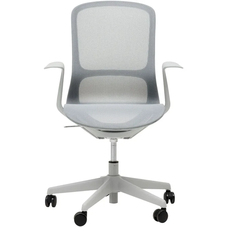 Bürostuhl Bolero Grau Kunststoff 84 cm 95 cm - Farbe: hellgrau - Bürostuhl