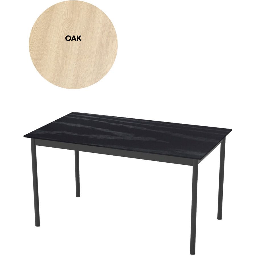 Tisch Perri Braun MDF 140 cm - Farbe: eiche - Material: MDF/Melaminfolie - Tisch