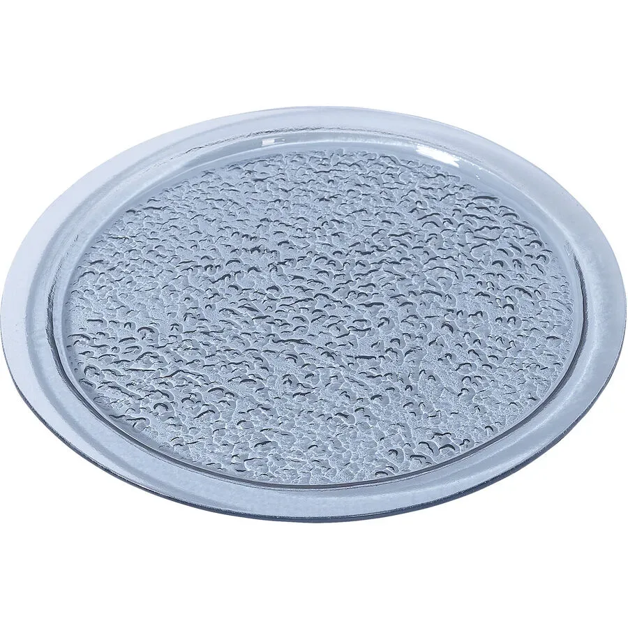Teller flach Samira Grau Glas 22 cm - Farbe: rauchgrau - Teller flach
