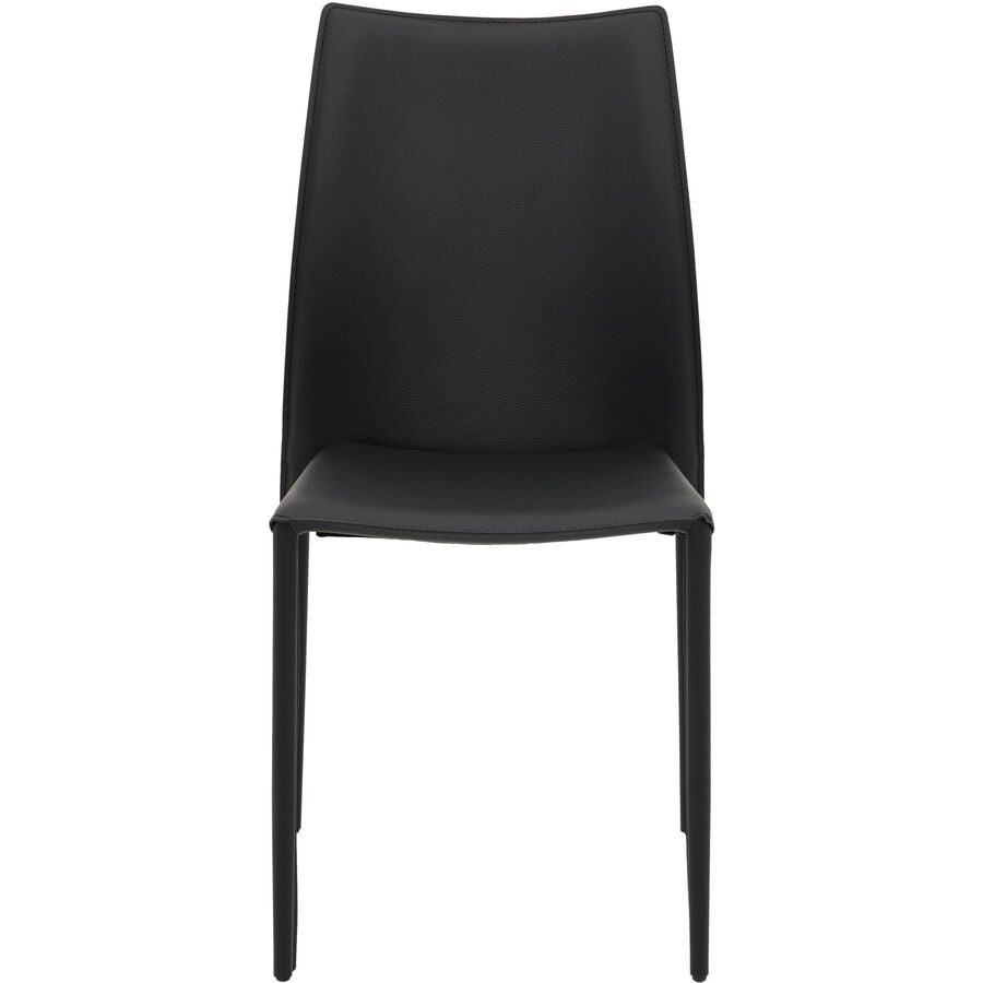 Stuhl Lani Schwarz Leder 48.5 cm - Stuhl