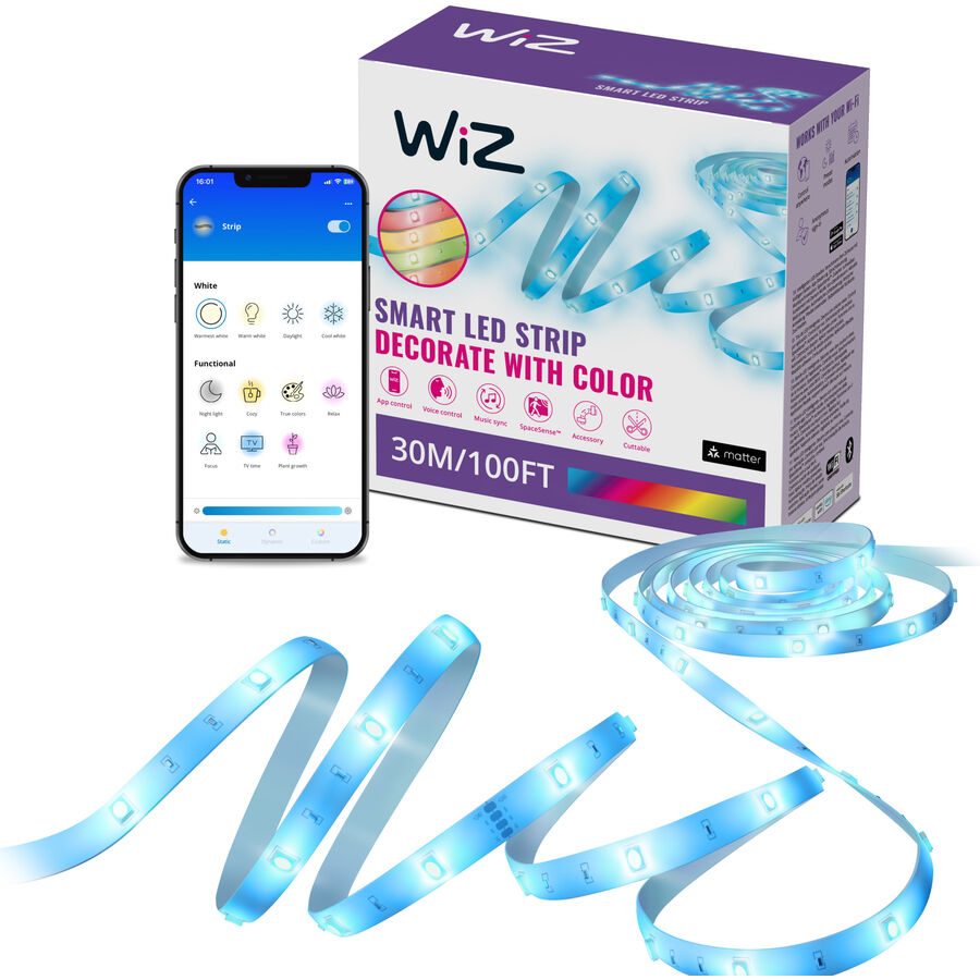 WiZ 8720169077102 LED-Streifen 30000 mm RGB 30 m