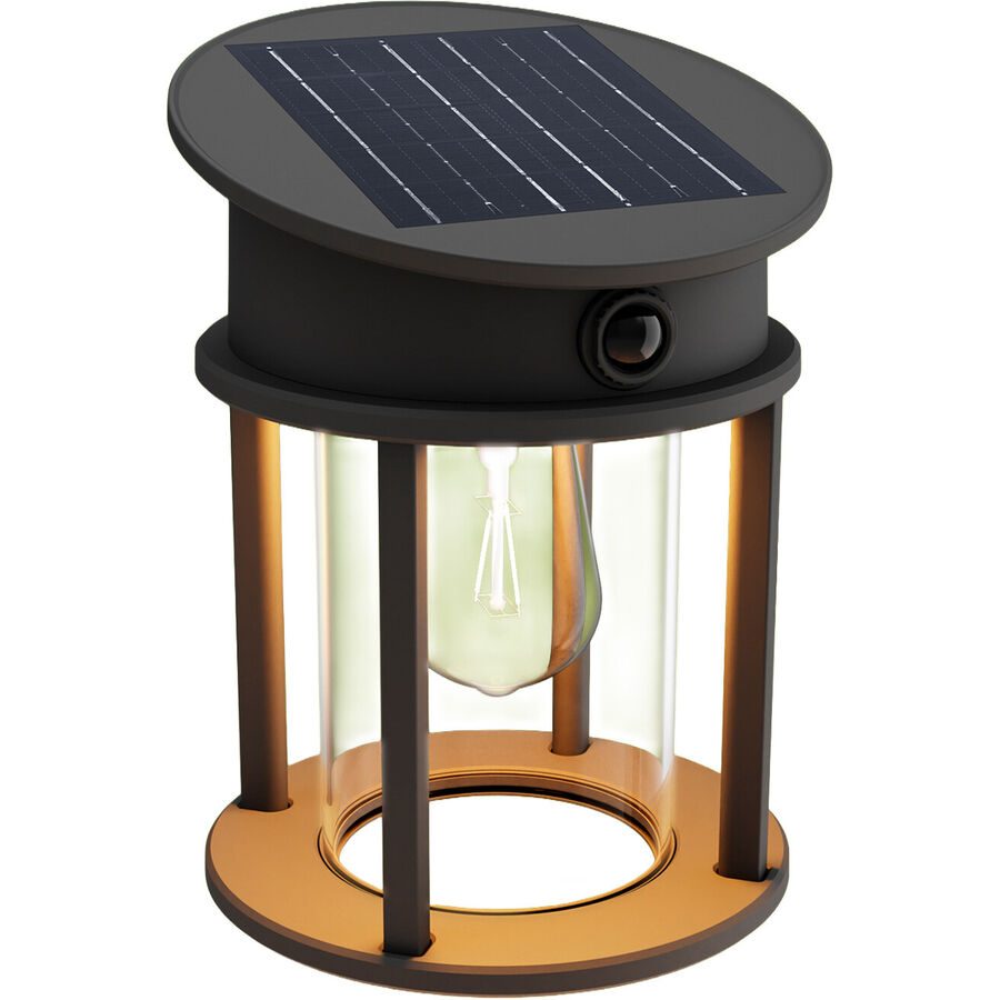 Philips LED Geri 929004633001 Solar-Außenwandleuchte mit Bewegungsmelder LED 3.2 W Schwarz