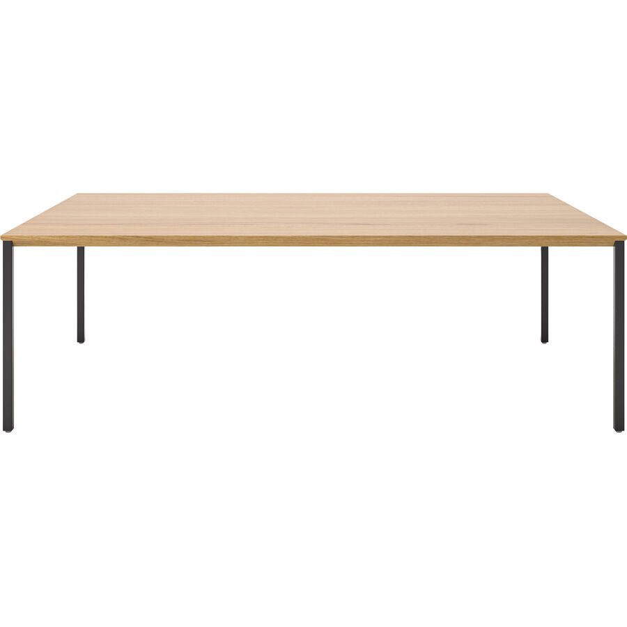 Beistelltisch Barillo Schwarz Holz 110 cm - Material: Eiche - Beistelltisch