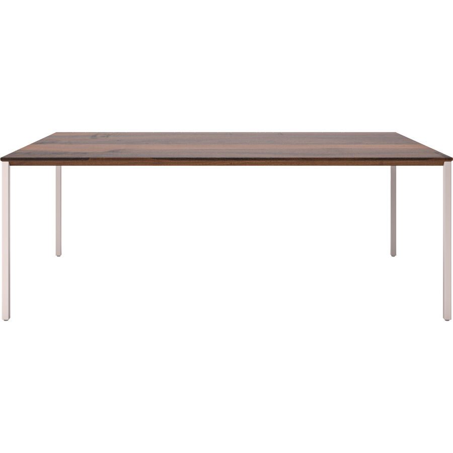 Beistelltisch Barillo Braun/Grau Holz 110 cm - Farbe: taupe - Material: Nussbaum - Beistelltisch
