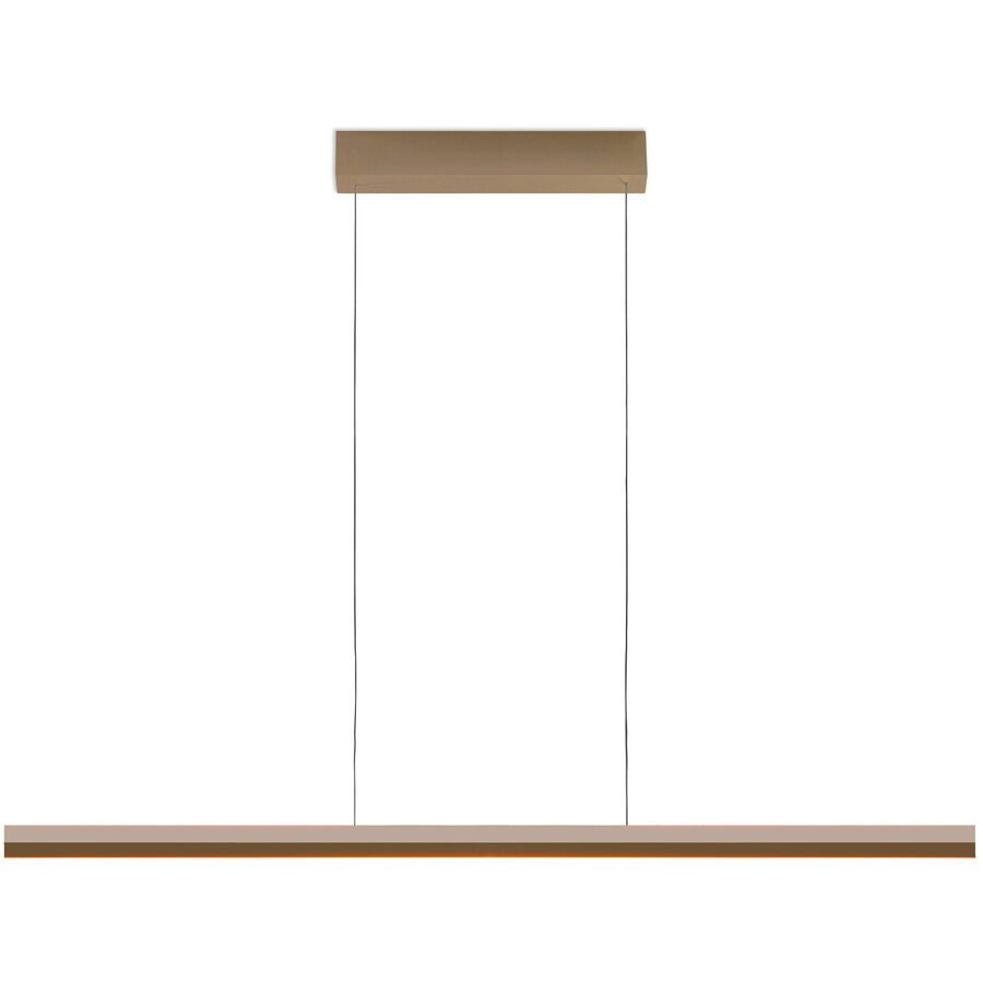 Bopp Pendellampe Smart Beige Aluminium 120 cm Höhenverstellbar (manuell) - Farbe: sand - LED - Lichtfarbe: Extra warmweiss - Tageslichtweiss -