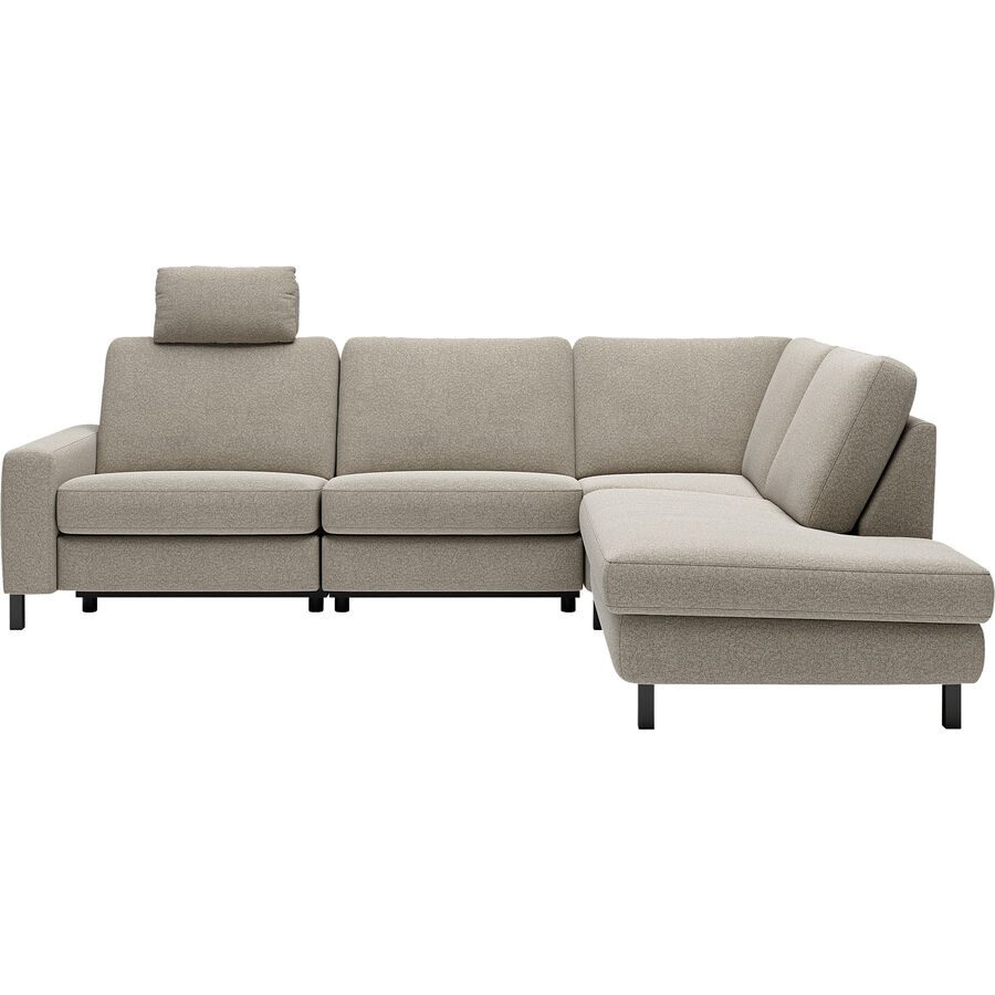 Ecksofa Step Plus Braun/Grau Stoff 286 cm 200 cm - Farbe: taupe - Möbel Konfigurator: Traummöbel individuell zusammenstellen - Ecksofa