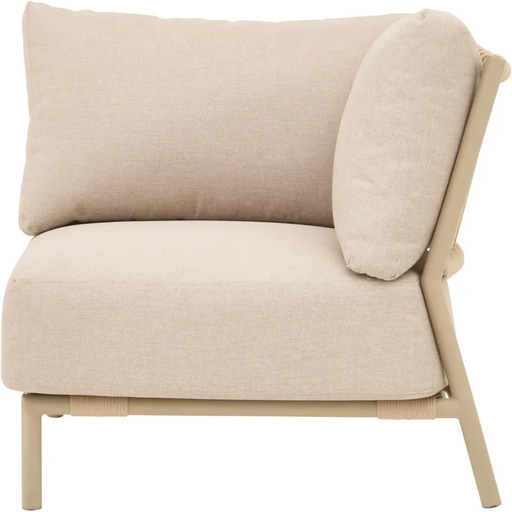 Sessel Seil/Stahl beige - 272