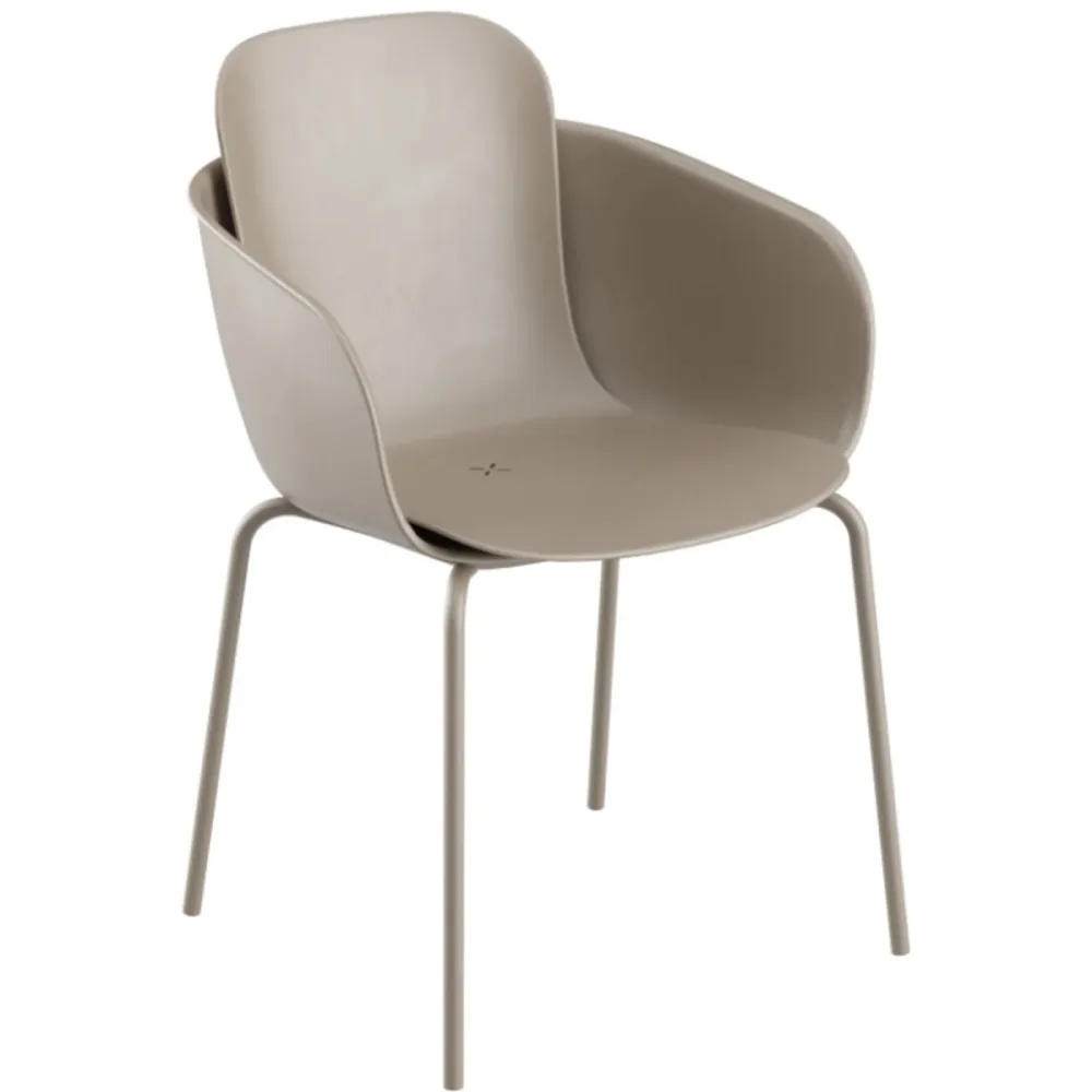 SACKit Gartensessel Patio taupe Polypropylen, Recycelter Kunststoff mit zugesetztem UV-Stabilisator T 58 cm - Gartensessel - Wetterfeste Gartenmöbel &