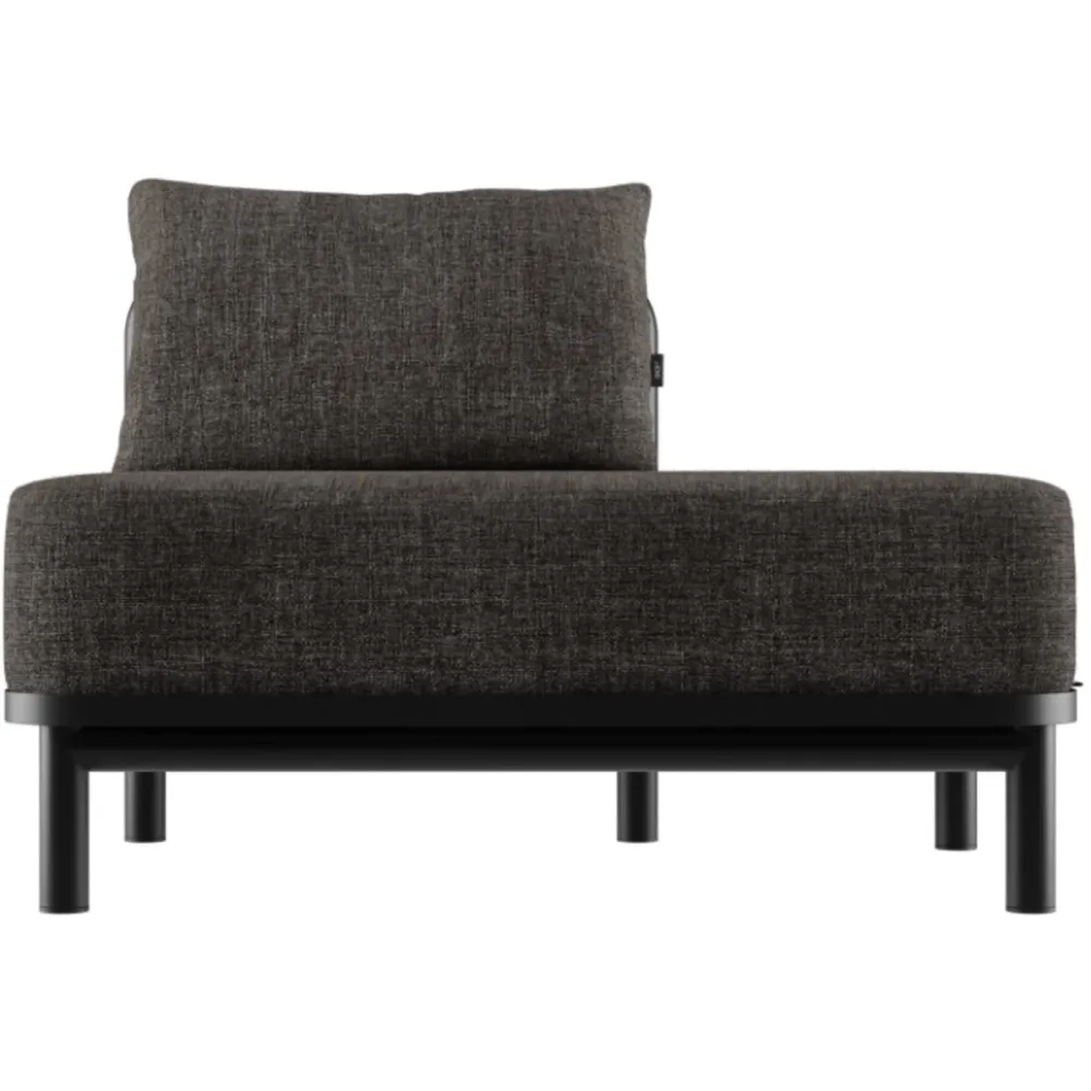 SACKit Loungeelement Kirra schwarz 80 Prozent Olefin und 20 Prozent recyceltes Olefin-Polyester 2 B 77.5 T 106 cm - Material: 80% Olefin und 20%