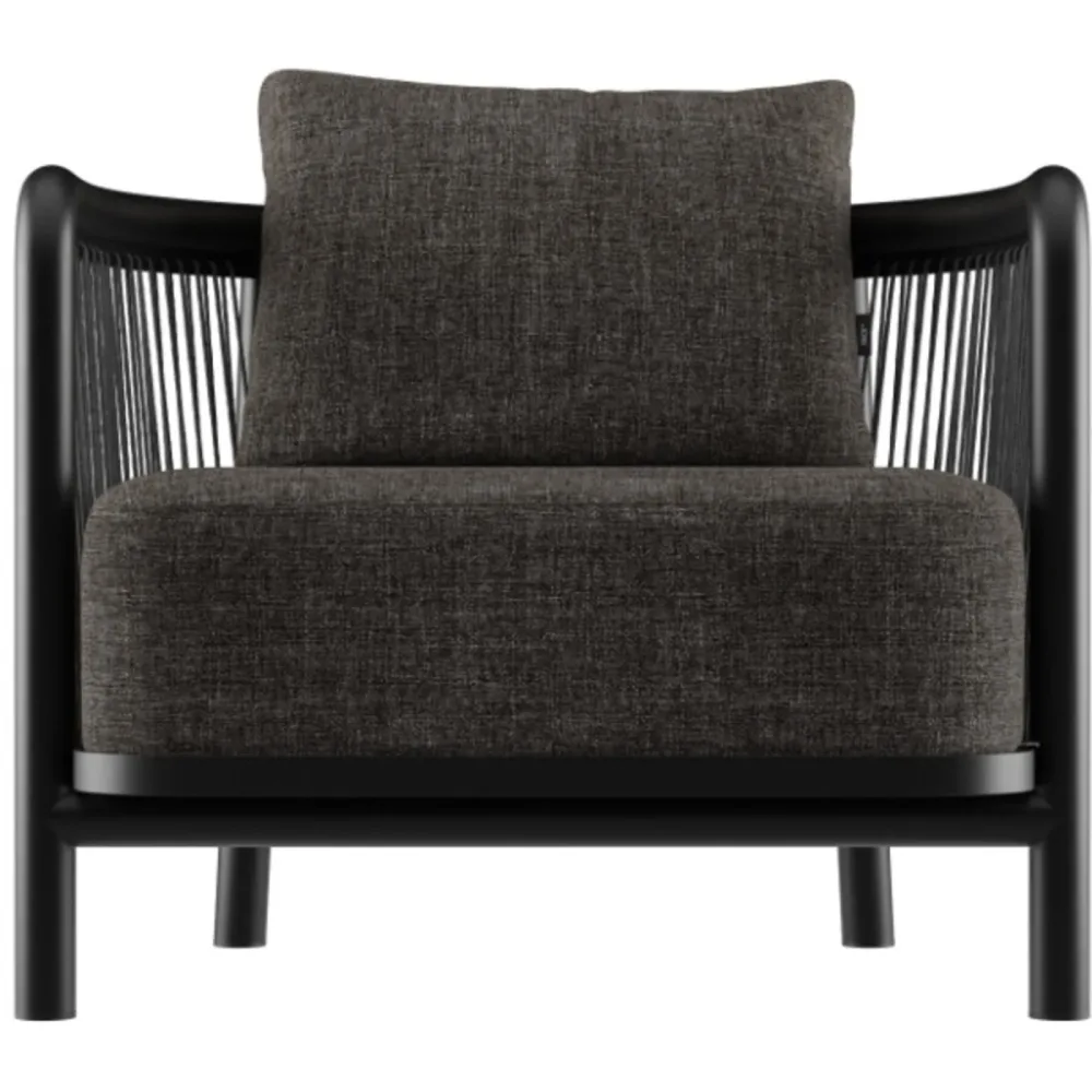 SACKit Loungesessel Kirra schwarz Olefin B 77.5 cm T 77.5 H 68 cm - Loungesessel
