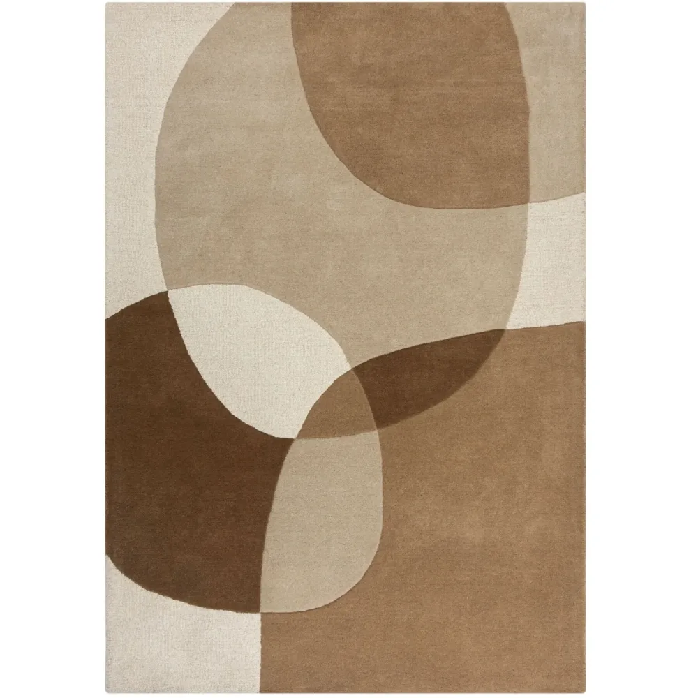 Teppich Vemba Beige Wolle 120 cm 170 cm - Farbe: natur - Teppich