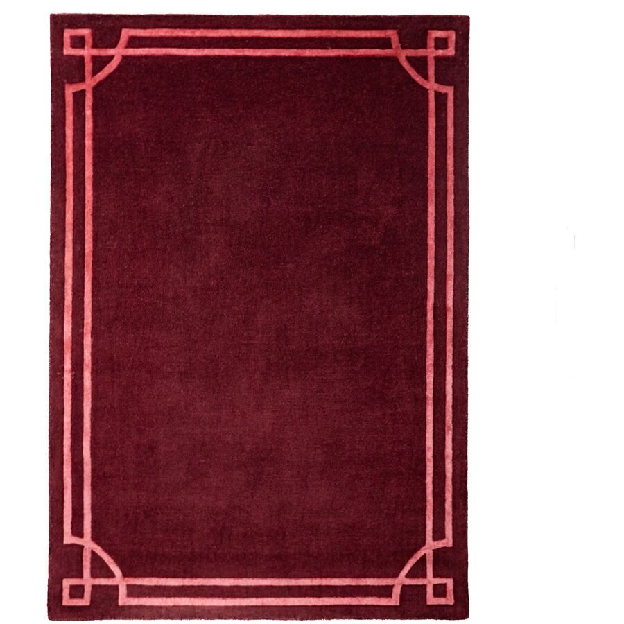 Teppich Klyt Rot Viskose/Wolle 200 cm 290 cm - Material: Mischgewebe - Teppich