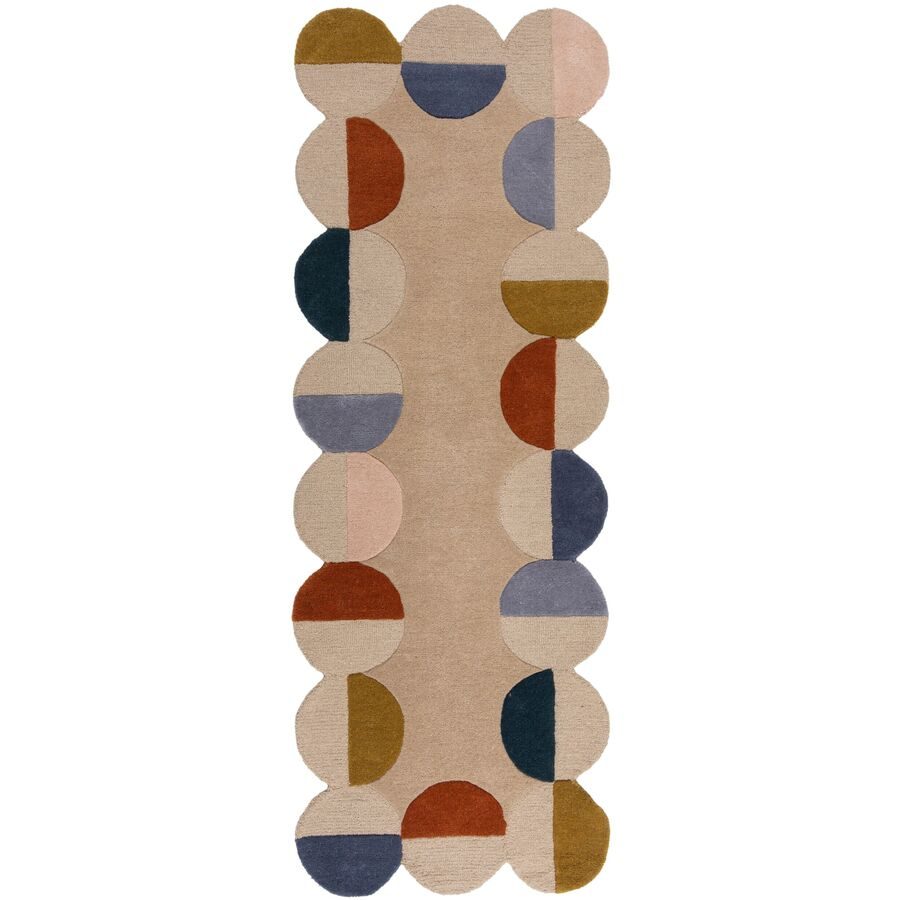 Teppich Tryja Beige Wolle 80 cm 230 cm - Farbe: natur - Teppich