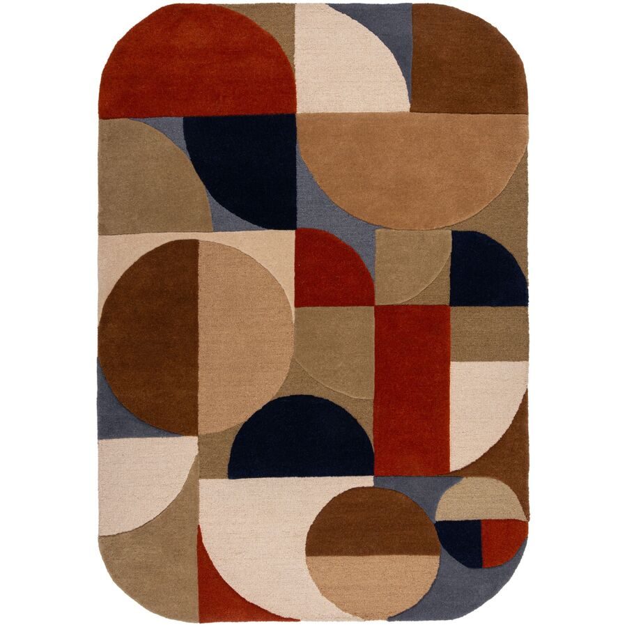 Teppich Blonq Orange Wolle 120 cm 170 cm - Teppich