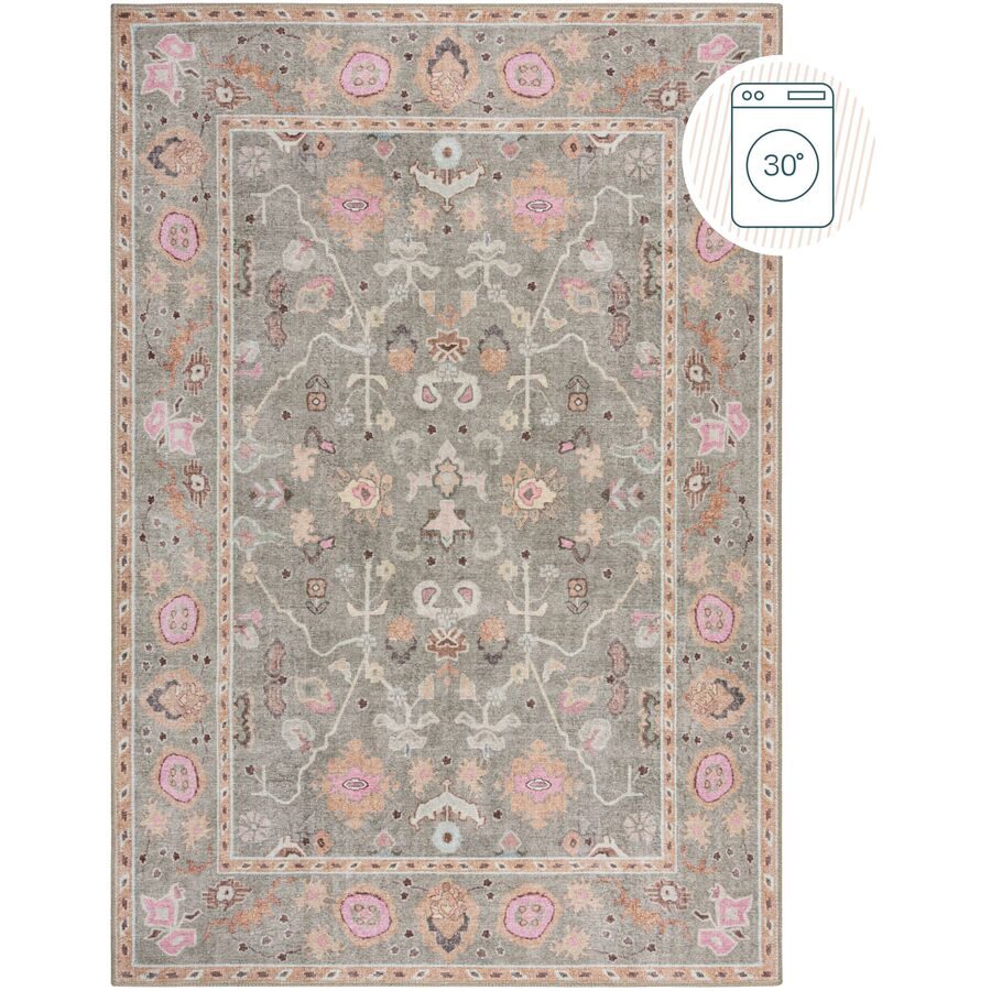 Teppich Dyvra Rosa Polyester 190 cm 290 cm - Teppich