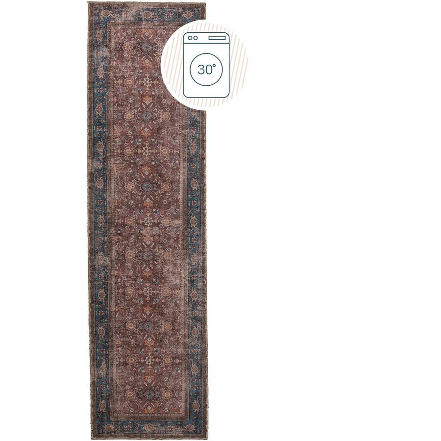 Teppich Vyku Rot Polyester 60 cm 230 cm - Farbe: natur - Teppich