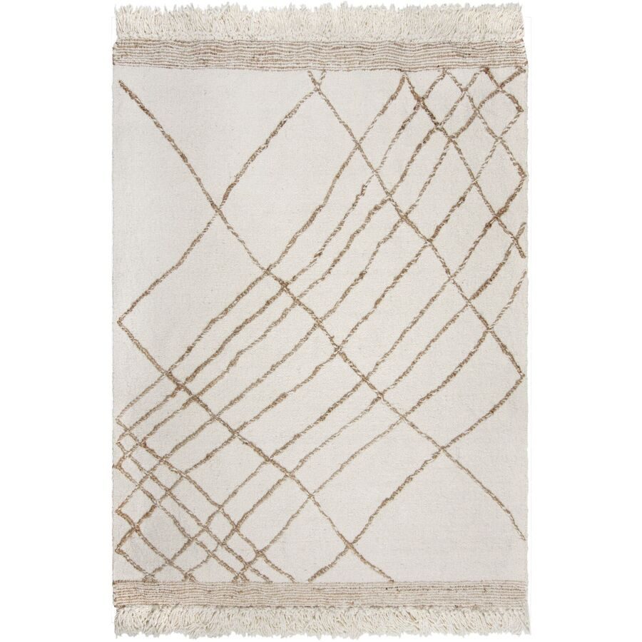 Teppich Vonax Beige Baumwolle/Polyester/Wolle 200 cm 300 cm - Teppich