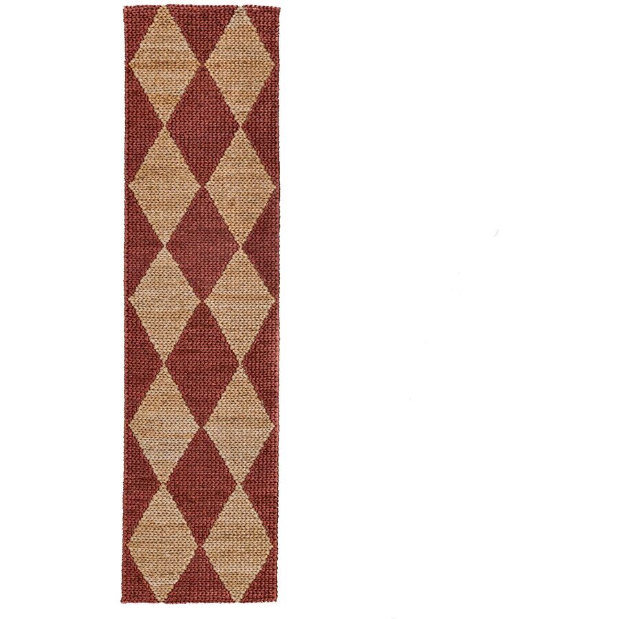 Teppich Lotri Rot/Beige Baumwolle/Jute 80 cm 230 cm - Farbe: natur - Material: Mischgewebe - Teppich