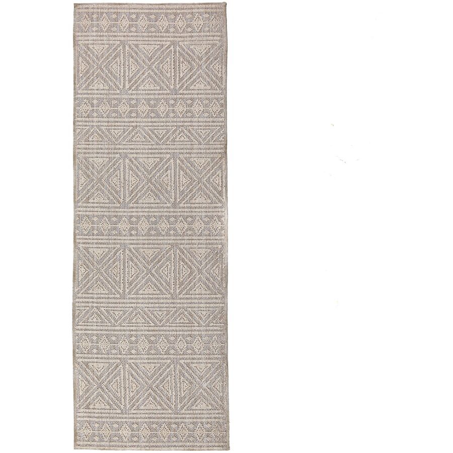 Teppich Vasku Grau Polyester 58 cm 230 cm - Farbe: hellgrau - Teppich