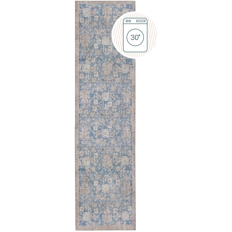 Teppich Zruk Weiss Polyester 60 cm 230 cm - Teppich