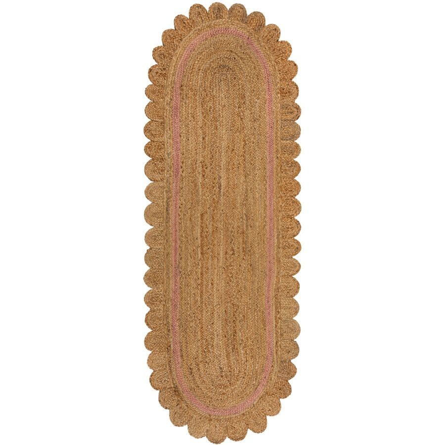 Teppich Miqta Beige Jute 80 cm 230 cm - Farbe: natur - Teppich