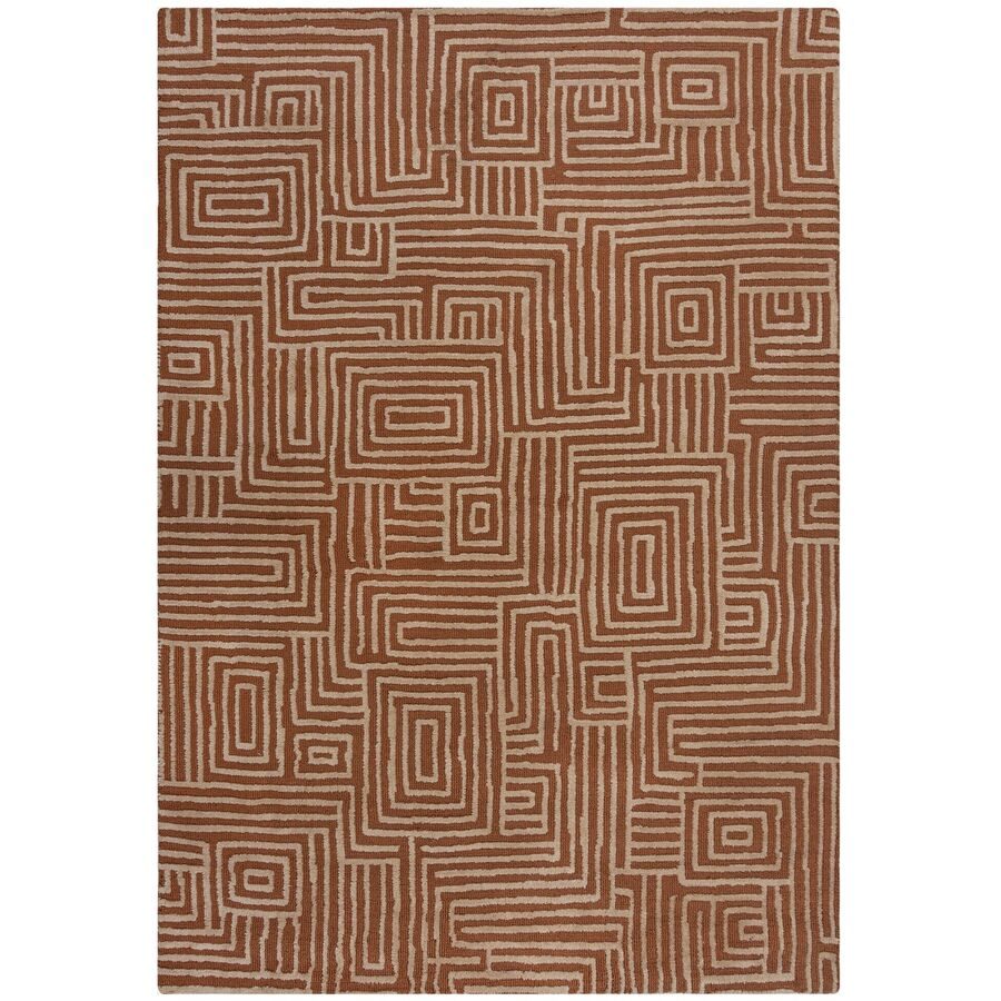 Teppich Xenji Beige Polyester 120 cm 170 cm - Farbe: natur - Teppich