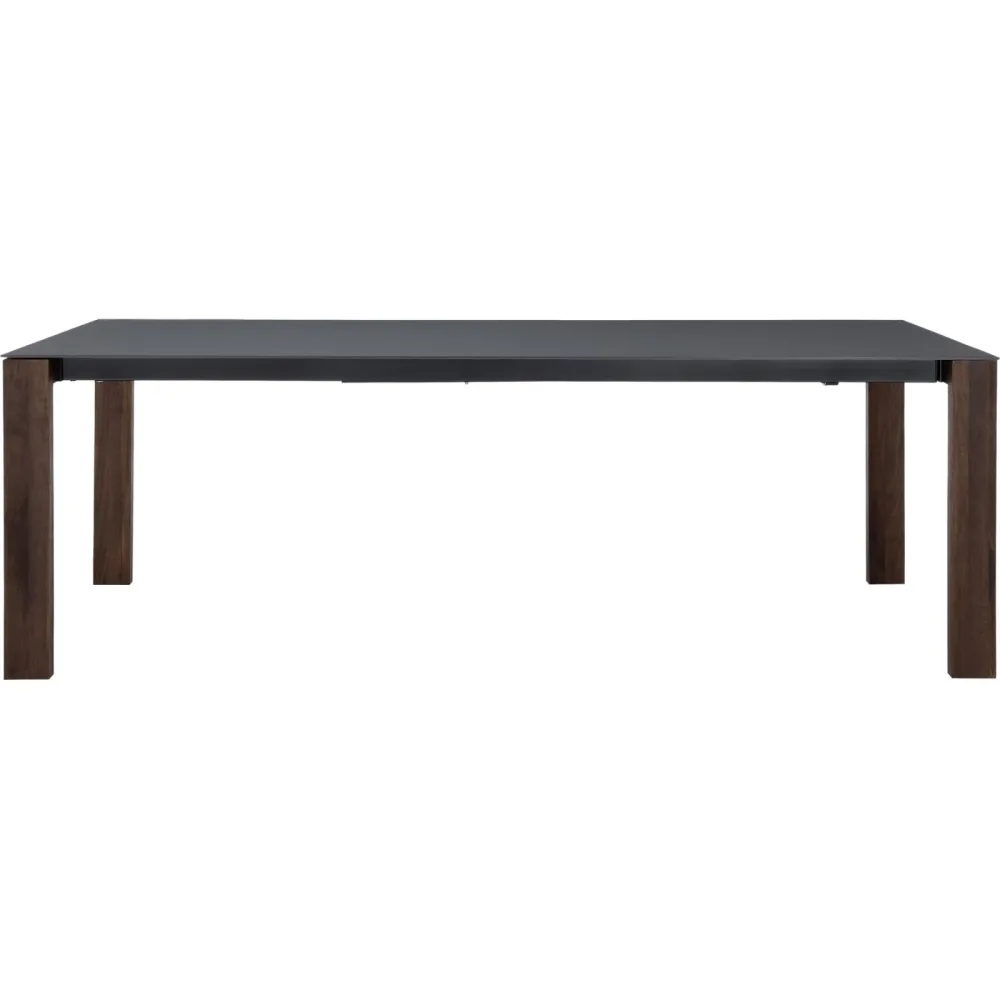Tisch Tavoli Schwarz Keramik/Holz 90 cm - Material: Keramik, Nussbaum - Möbel Konfigurator: Traummöbel individuell zusammenstellen - Tisch