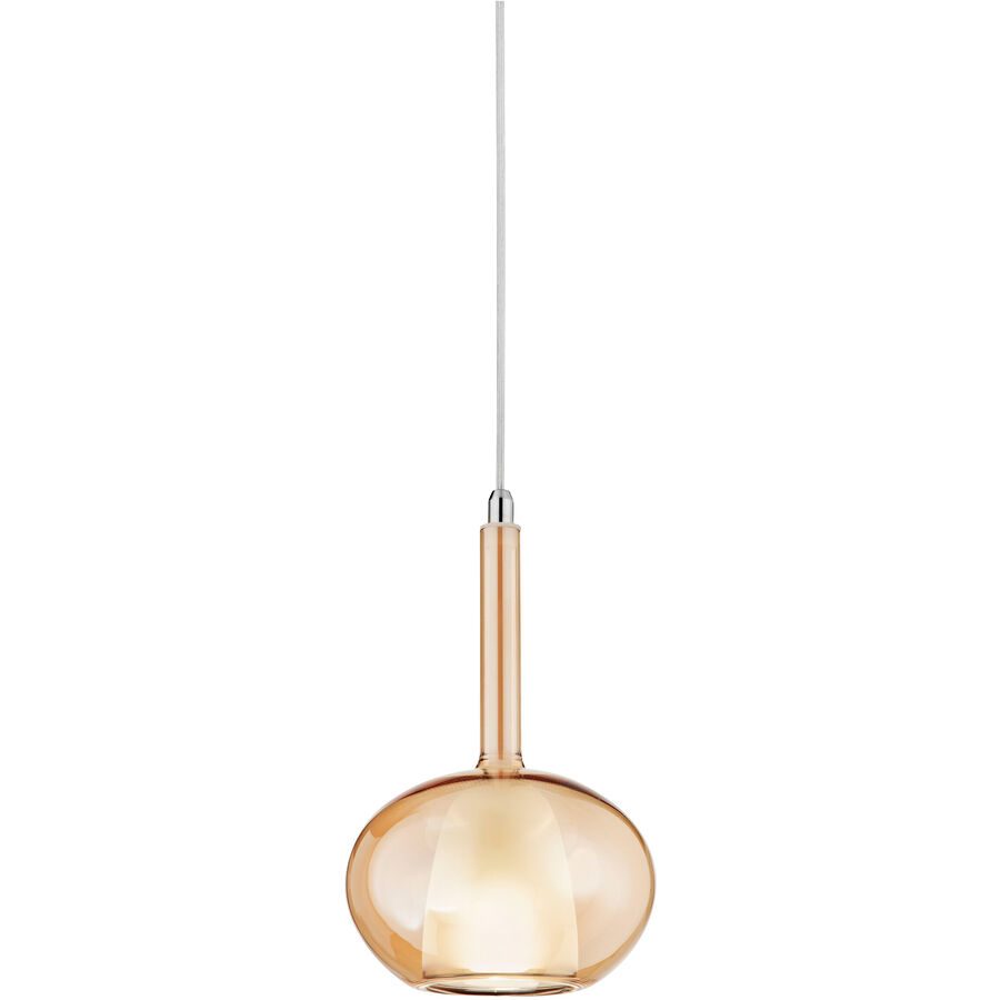 Giberti Luce Pendellampe Carina Gelb Glas 16 cm 26.5 cm - Farbe: amber - Pendellampe
