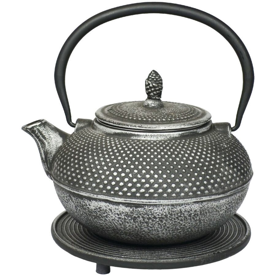 Teekanne Therese Grau Eisen 1.5 l - Farbe: stahl - Material: Gusseisen - Teekanne