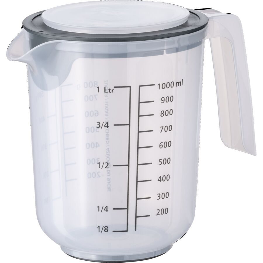 Messbecher Aps Transparent Kunststoff 1 l - Material: Kunststoff/Silikon - Messbecher