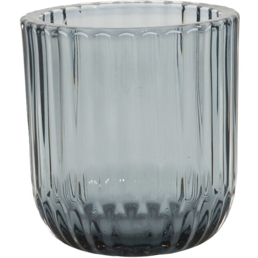 POINT-VIRGULE Windlicht Lamazère Blau Glas 9 cm 9.3 cm - Windlicht